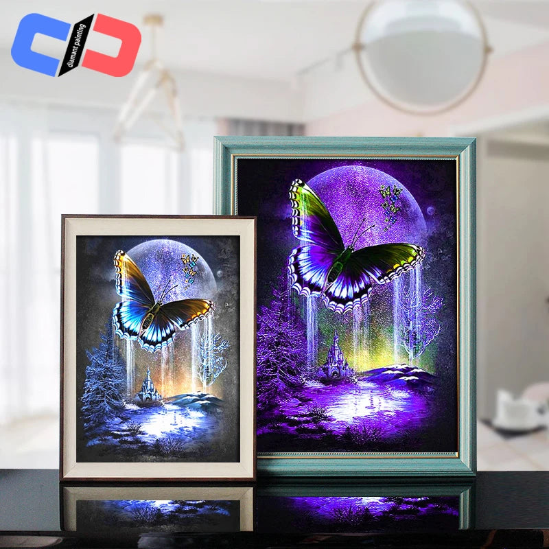 Diamond Painting Butterfly Home Decoration Full Drill Square / round Embroidery Rhinestone Picture Diamont Handcraft Kit