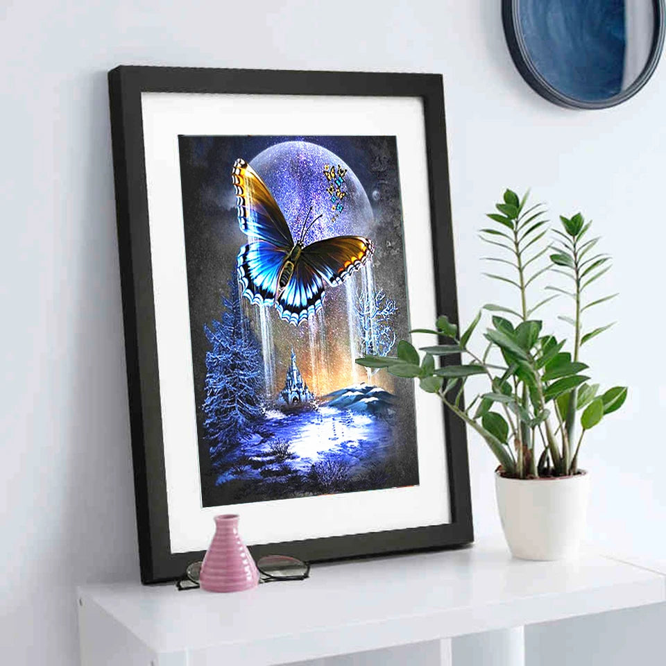 Diamond Painting Butterfly Home Decoration Full Drill Square / round Embroidery Rhinestone Picture Diamont Handcraft Kit