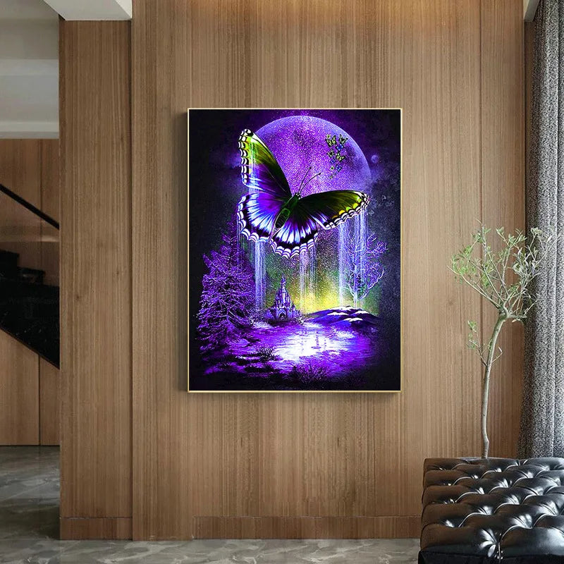 Diamond Painting Butterfly Home Decoration Full Drill Square / round Embroidery Rhinestone Picture Diamont Handcraft Kit